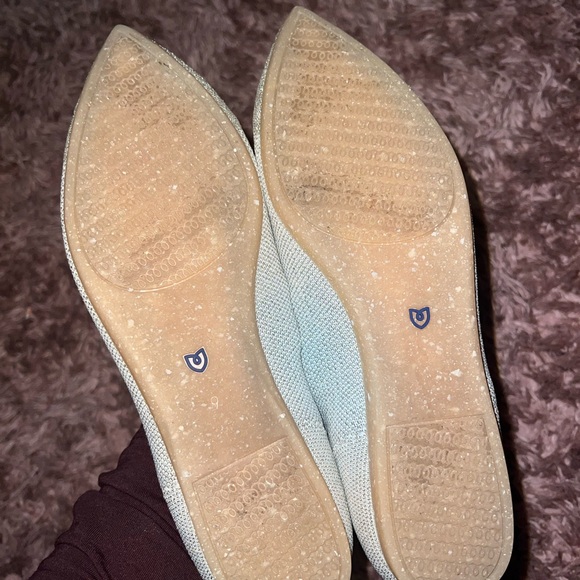 Rothy's the Point Diamond Metallic Flats - Picture 8 of 9